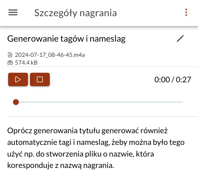 Bogatsze dane w SpeechZap: paragrafy, slug i tagi - przykład generowania tagów i name slug