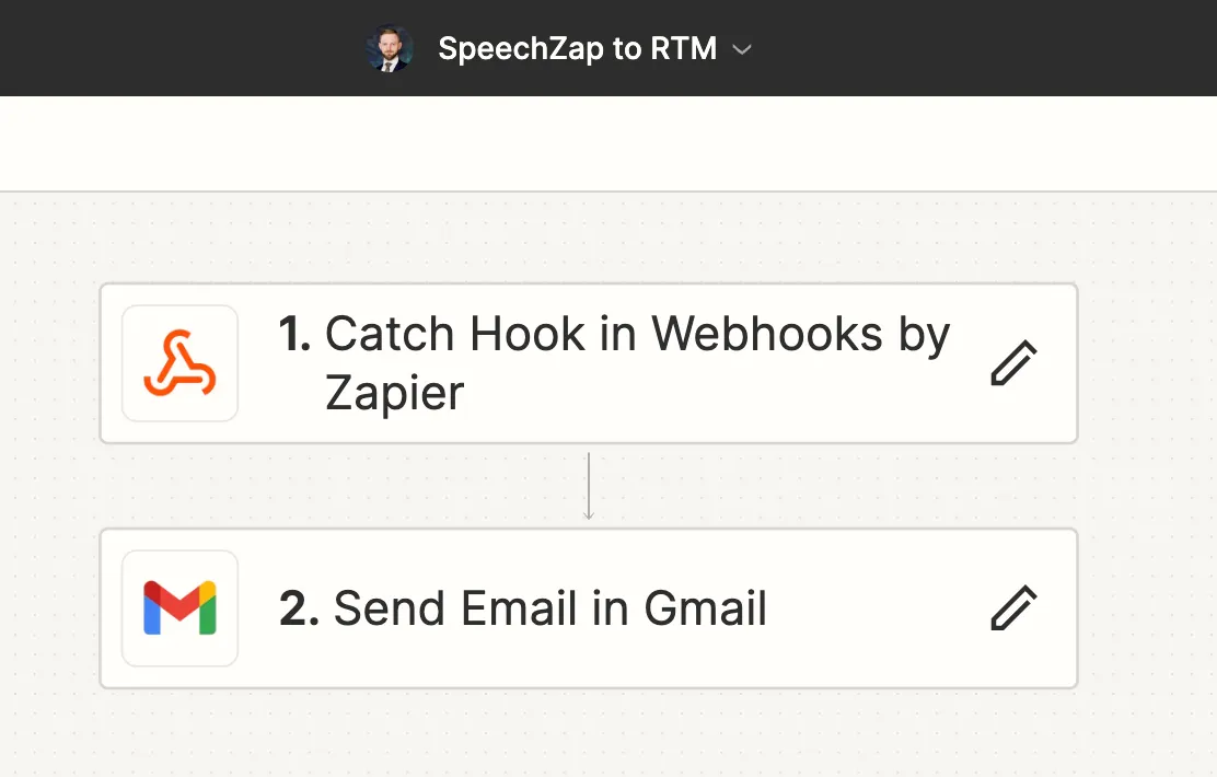 Integracja SpeechZap i Remember The Milk - konfiguracja Zapier