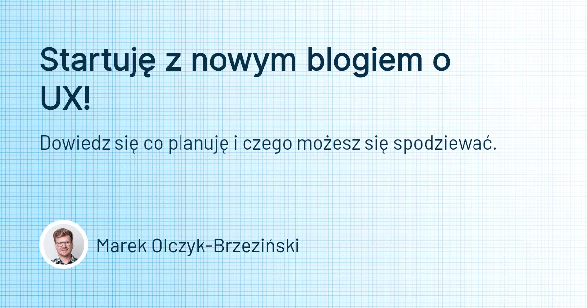Przykładowy OG image z bloga Marka Olczyka-Brzezińskiego