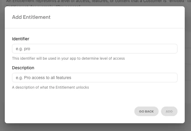 Tiery RevenueCat i Google Play - adding entitlement